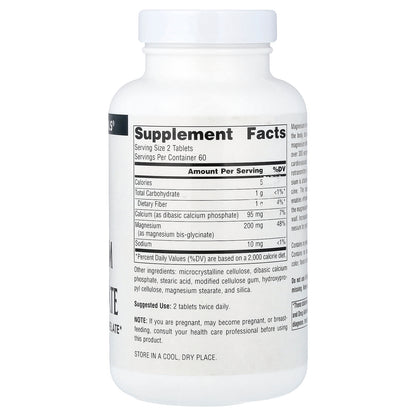 Source Naturals, Magnesium Bis-Glycinate, 120 Tablets