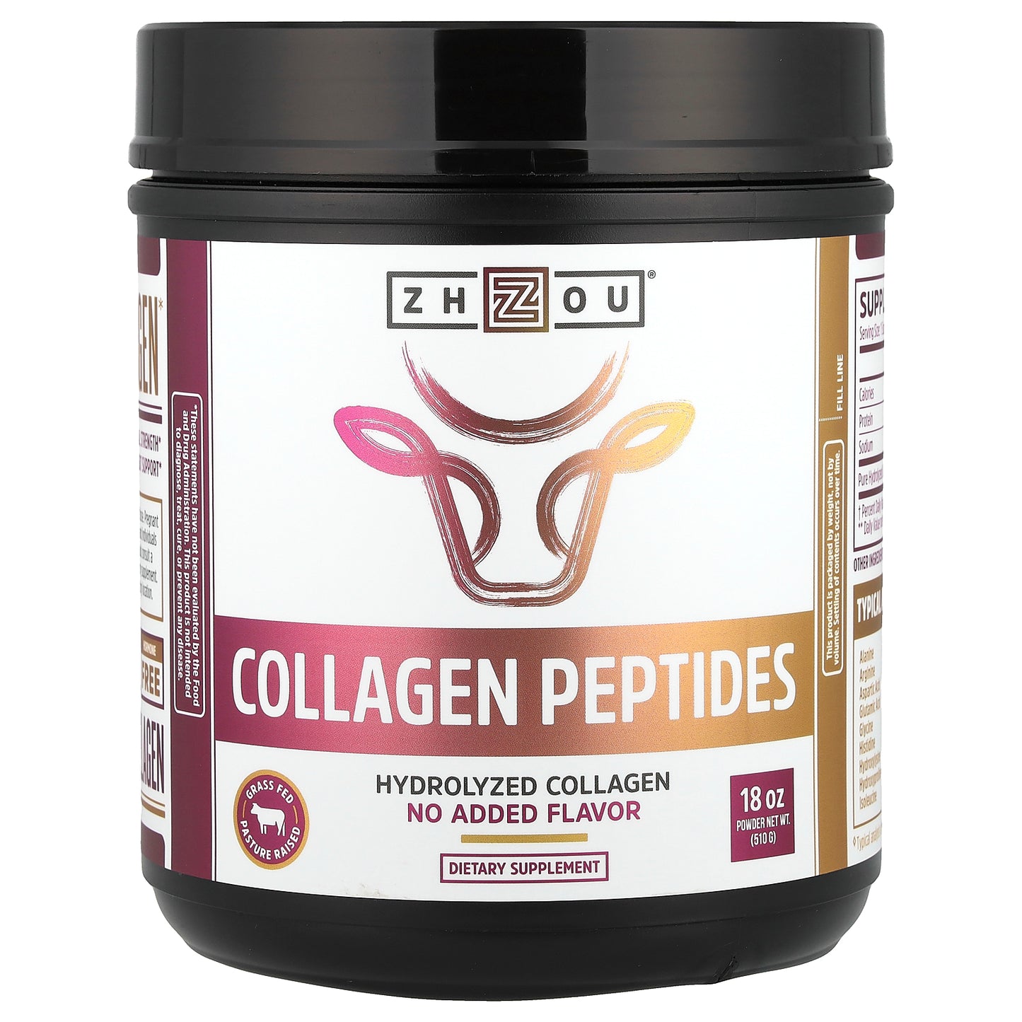 Zhou Nutrition, Collagen Peptides, 18 oz (510 g)