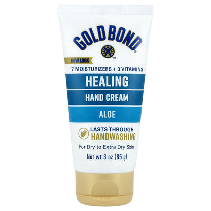 Gold Bond, Healing Hand Cream, For Dry To Extra Dry Skin, Aloe, 3 oz (85 g)