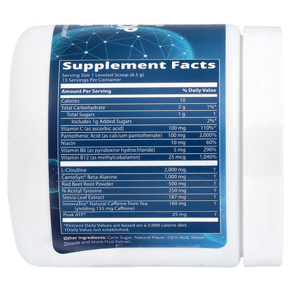 MRM Nutrition, Driven® Dry Scoop, Pre-Workout Boost, Orange Blast, 3.53 oz (100 g)