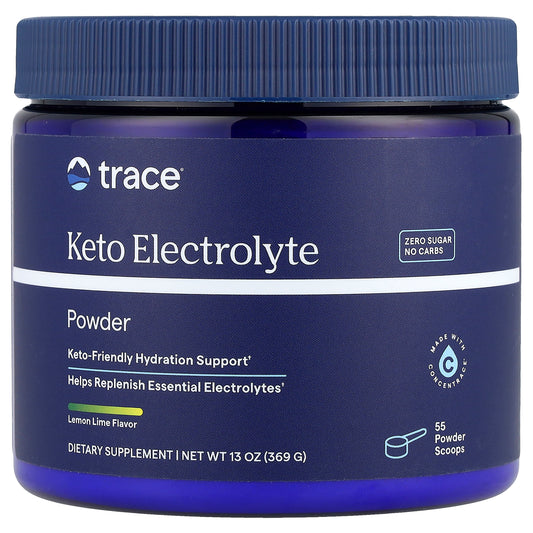 Trace Minerals ®, Keto Electrolyte Powder, Lemon Lime, 13 oz (369 g)