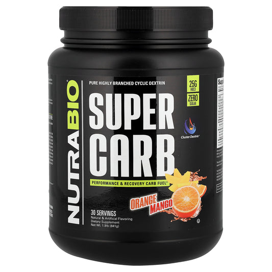 NutraBio, Super Carb, Orange Mango, 1.9 lb (841 g)