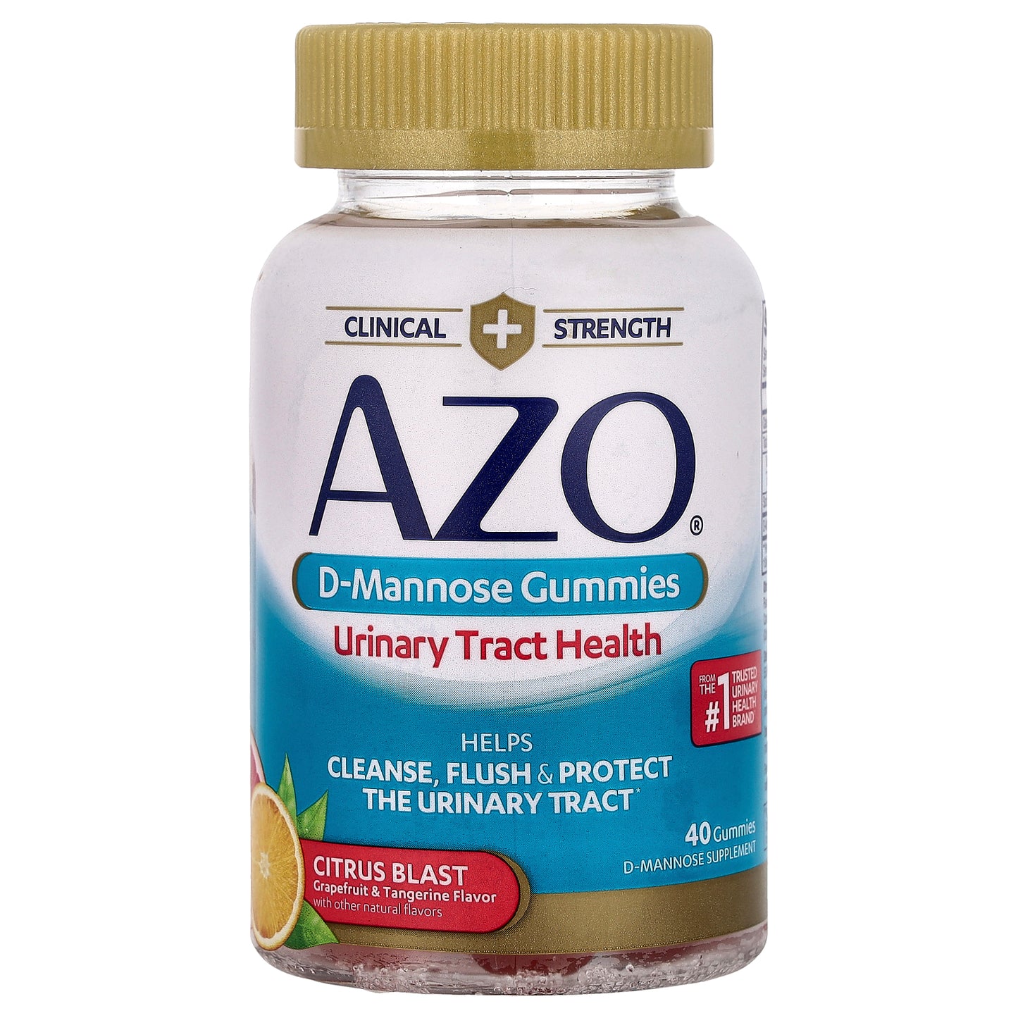 AZO, D-Mannose Gummies, Citrus Blast, 40 Gummies