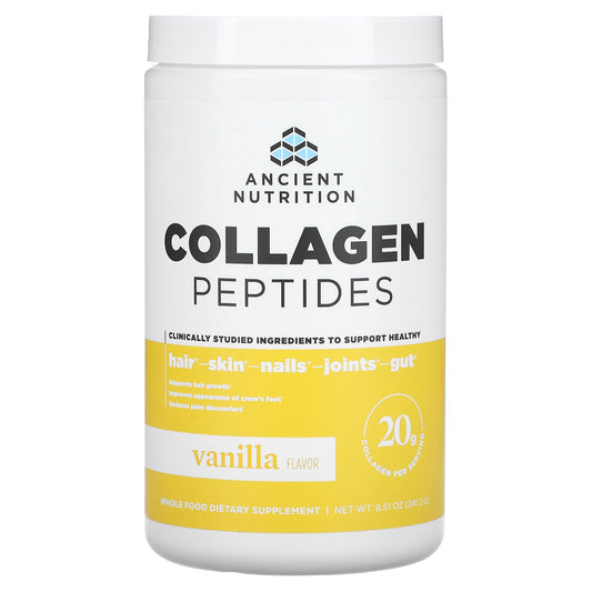 Ancient Nutrition, Collagen Peptides, Vanilla, 8.51 oz (241.2 g)