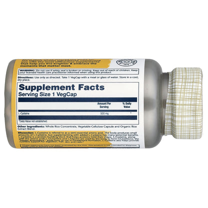 Solaray, L-Cysteine, 500 mg, 30 VegCaps