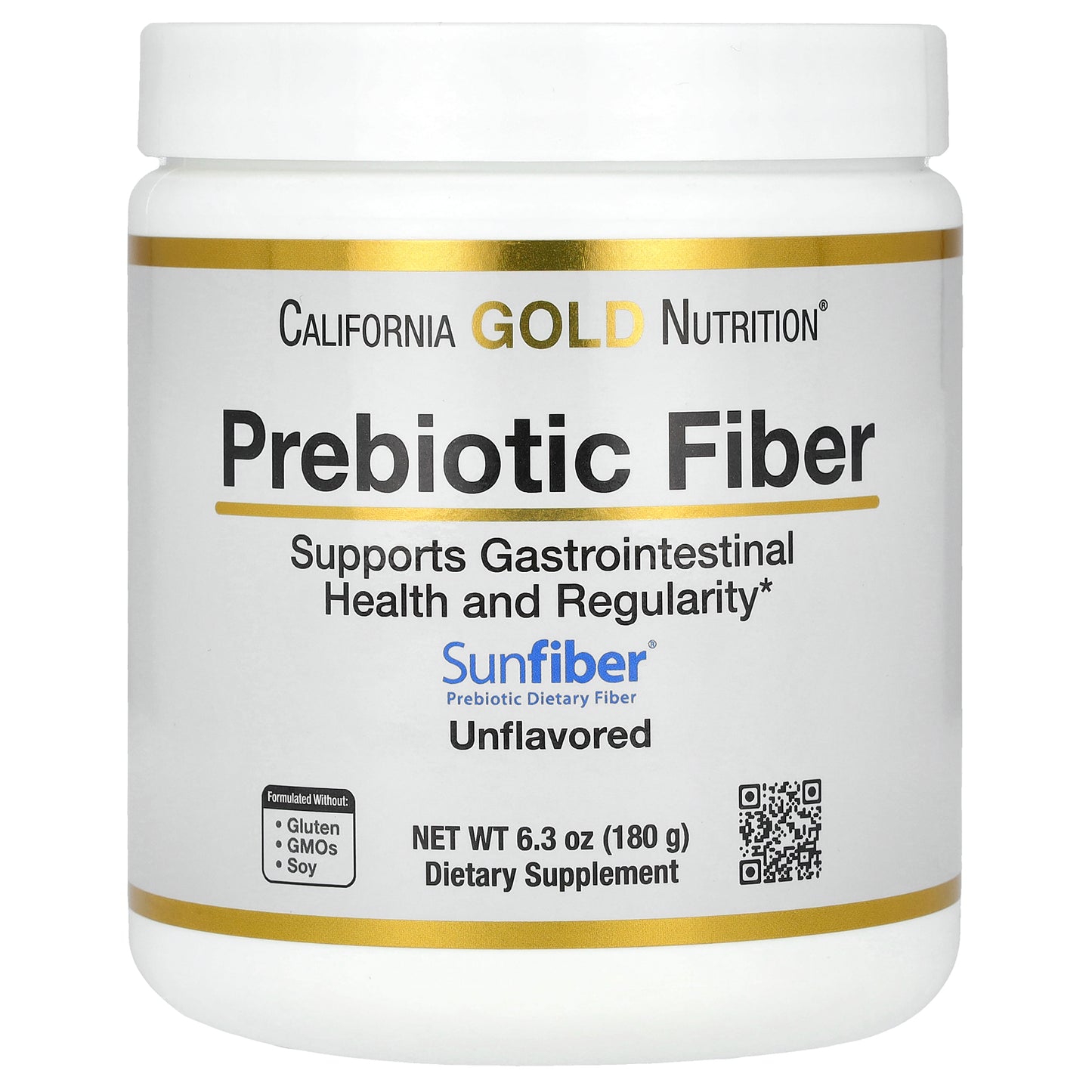 California Gold Nutrition, Prebiotic Fiber, 6.3 oz (180 g)