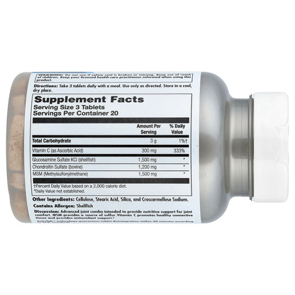 KAL, Glucosamine Chondroitin MSM, 60 Tablets