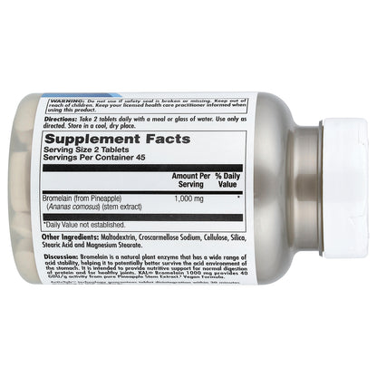 KAL, Bromelain, 90 Tablets (500 mg Per tablet)