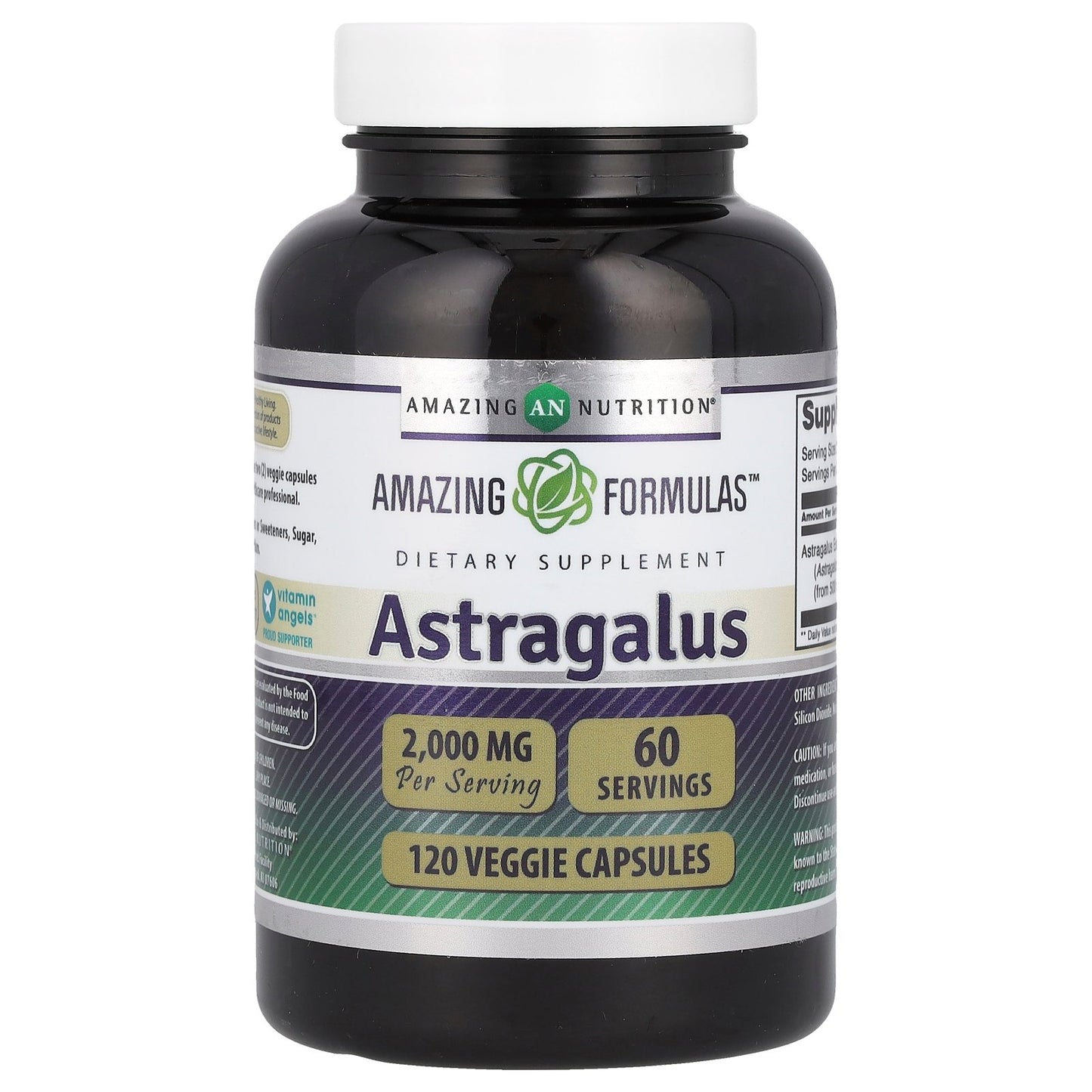 Amazing Nutrition, Astragalus, 2,000 mg, 120 Veggie Capsules (1,000 mg per Capsule)