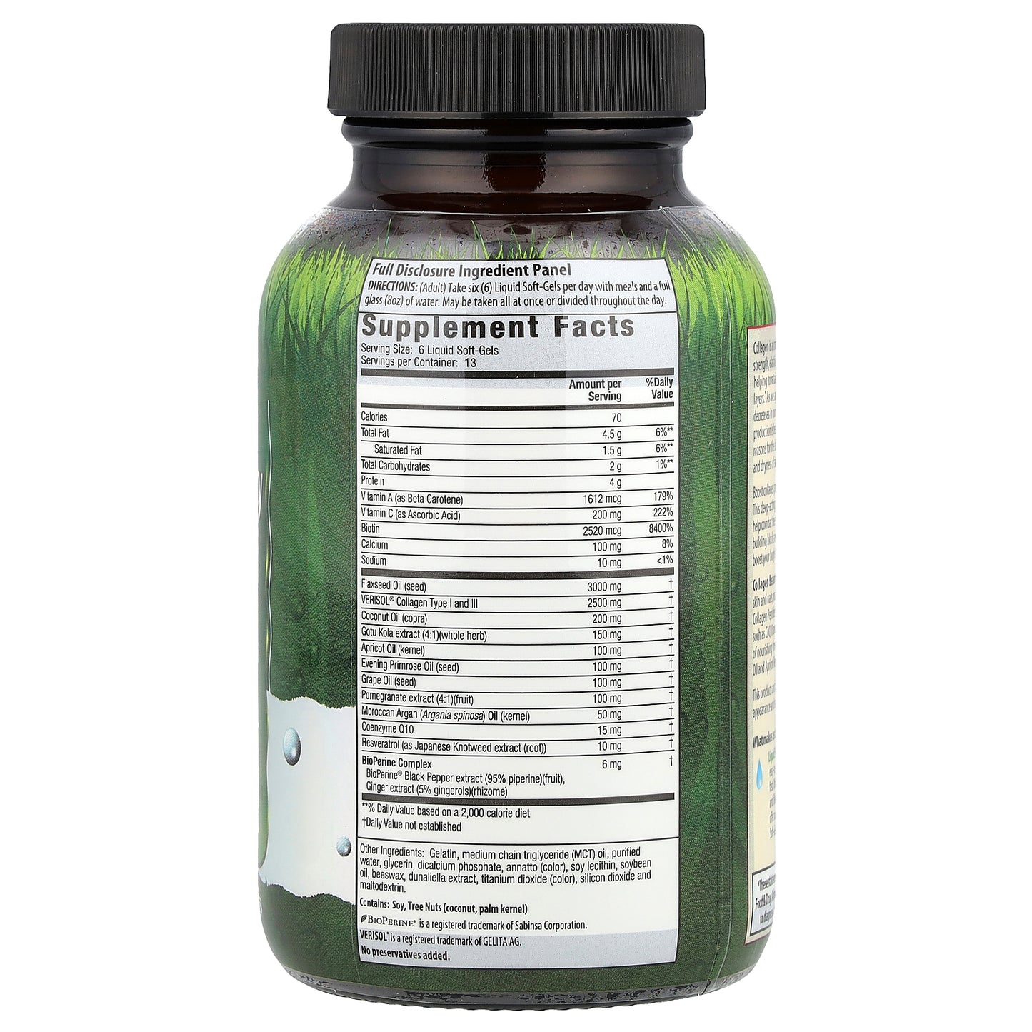 Irwin Naturals, Clinically Proven Verisol® Collagen Beauty, 80 Liquid Soft-Gels