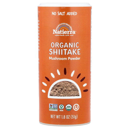 Natierra, Organic Shiitake Mushroom Powder, 1.8 oz (51 g)