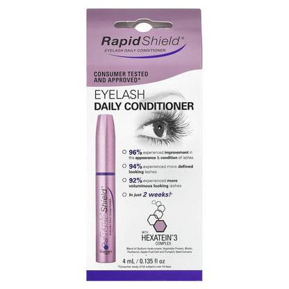 RapidLash, RapidShield, Eyelash Daily Conditioner, 0.135 fl oz (4 ml)