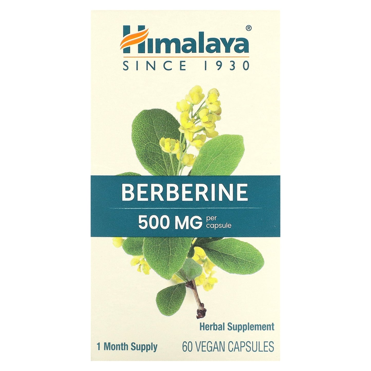 Himalaya, Berberine , 500 mg , 60 Vegan Capsules