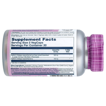 Solaray, Vital Extracts, Hawthorn, 60 VegCaps