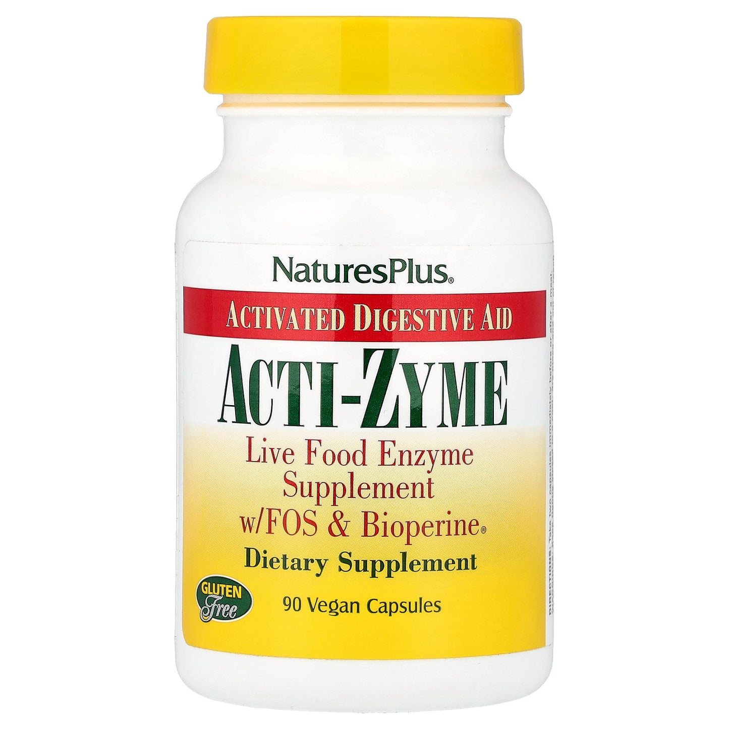 NaturesPlus, Acti-Zyme, Activated Digested Aid, 90 Vegan Capsules