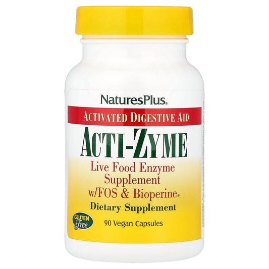NaturesPlus, Acti-Zyme, Activated Digested Aid, 90 Vegan Capsules