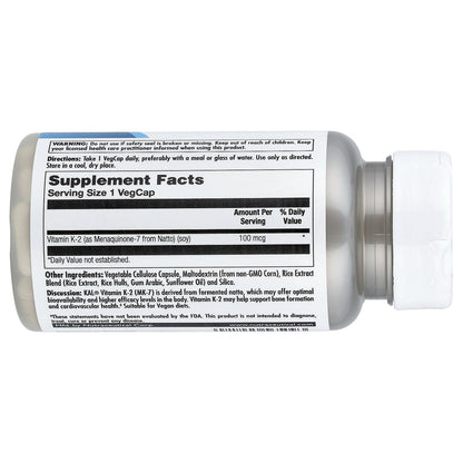 KAL, K-2, 100 mcg, 60 VegCaps