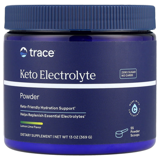 Trace, Keto Electrolyte Powder, Lemon Lime, 13 oz (369 g)