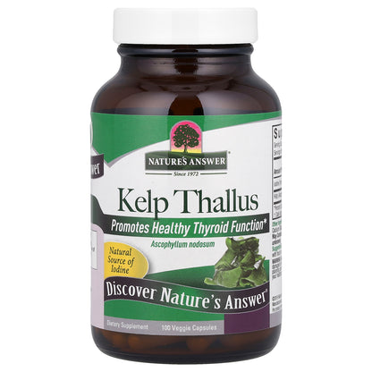 Nature's Answer, Kelp Thallus, 100 Veggie Capsules