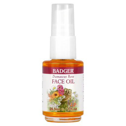 Badger, Damascus Rose Face Oil, 1 fl oz (29.5 ml)