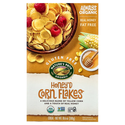 Nature's Path, Organic Honey'd Corn Flakes Cereal, 10.6 oz (300 g)