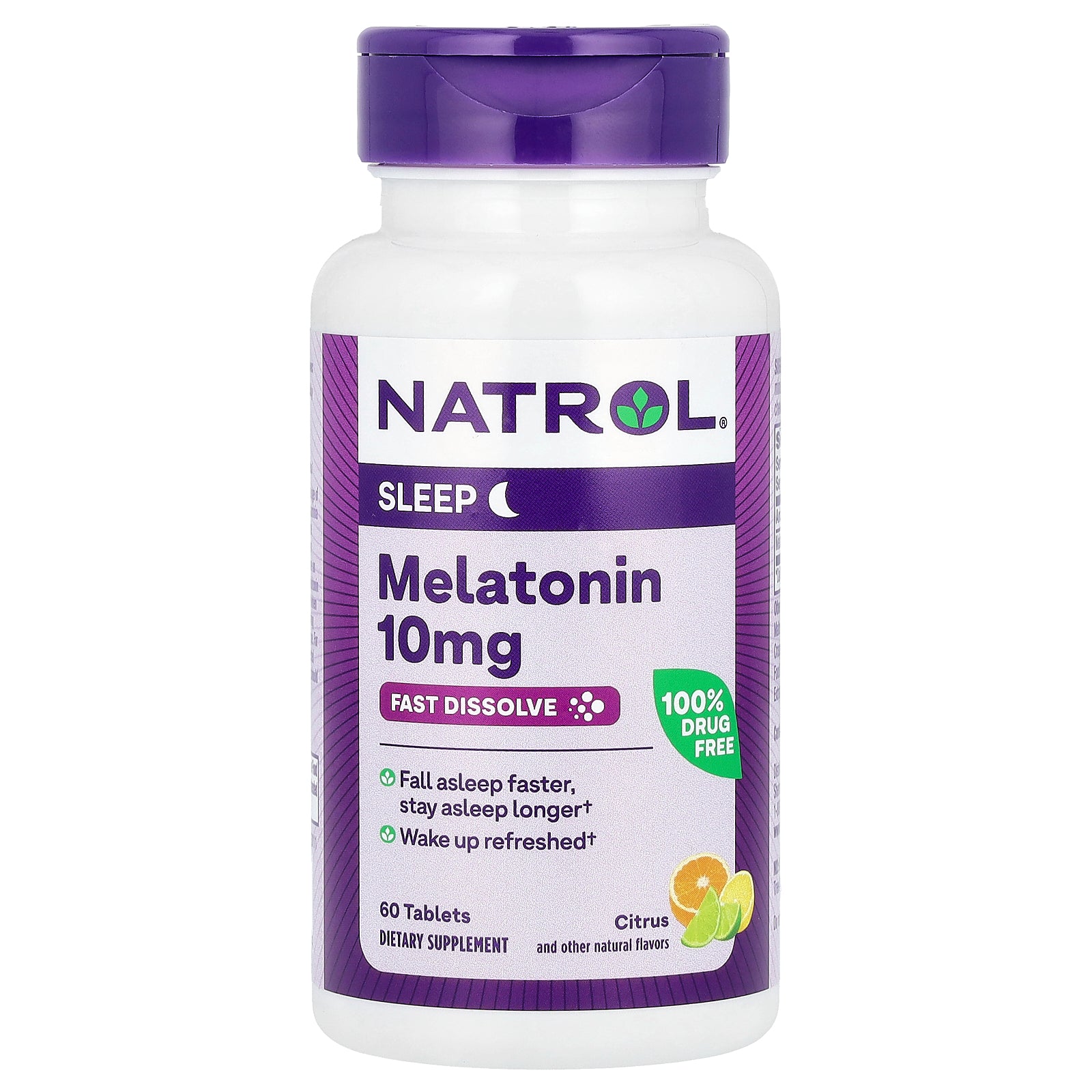 Natrol, Melatonin, Citrus, 10 mg, 60 Tablets