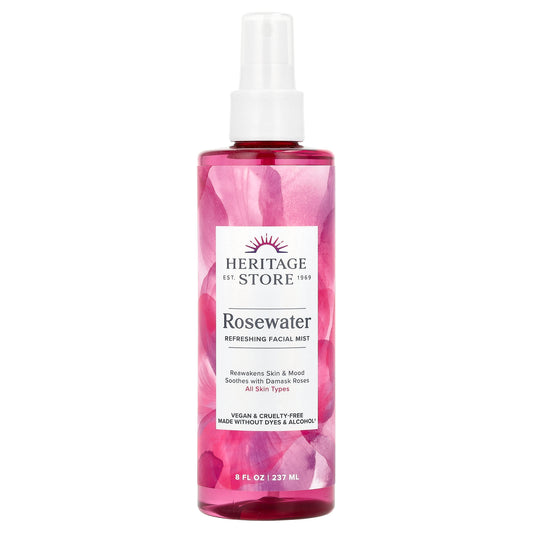 Heritage Store, Rosewater, Refreshing Facial Mist, 8 fl oz (237 ml)