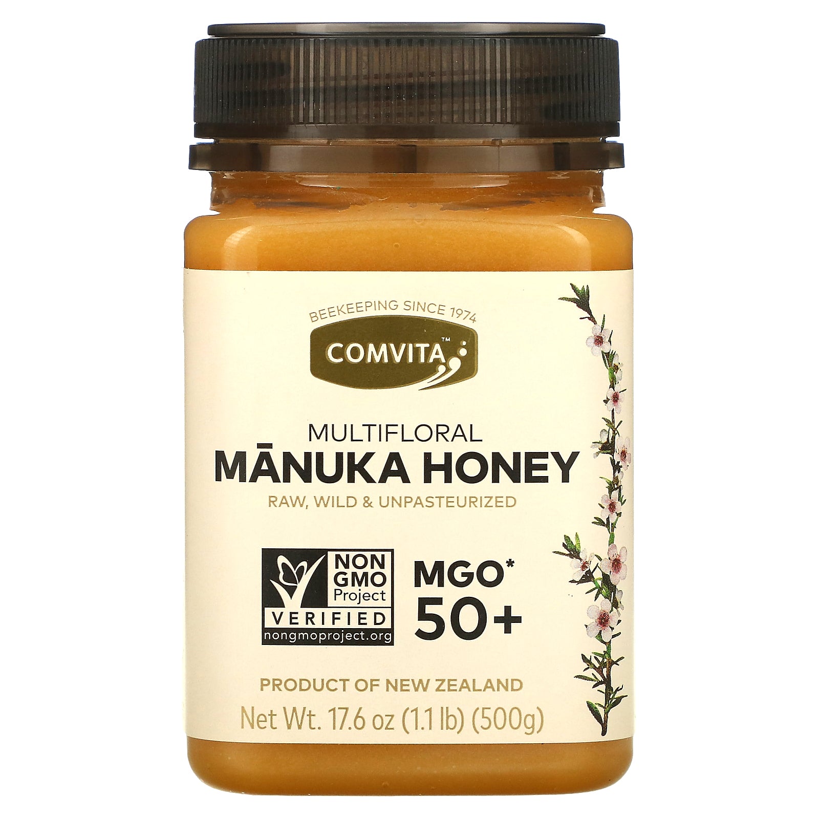 Comvita, Multifloral Manuka Honey, MGO 50+, 17.6 oz (500 g)