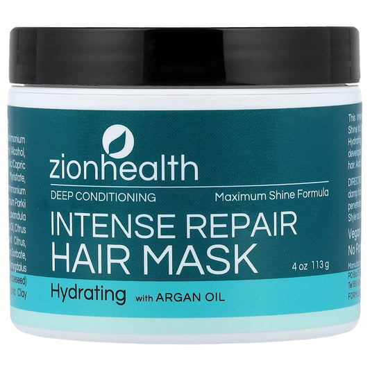 Zion Health, Intense Repair Hair Mask, 4 oz (113 g)