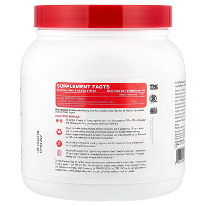 Metabolic Nutrition, Tri-Pep®, Branch Chain Amino Acid, Watermelon, 400 g