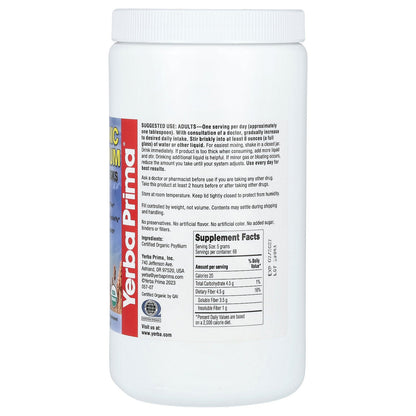 Yerba Prima, Organic Psyllium Whole Husks, 12 oz (340 g)