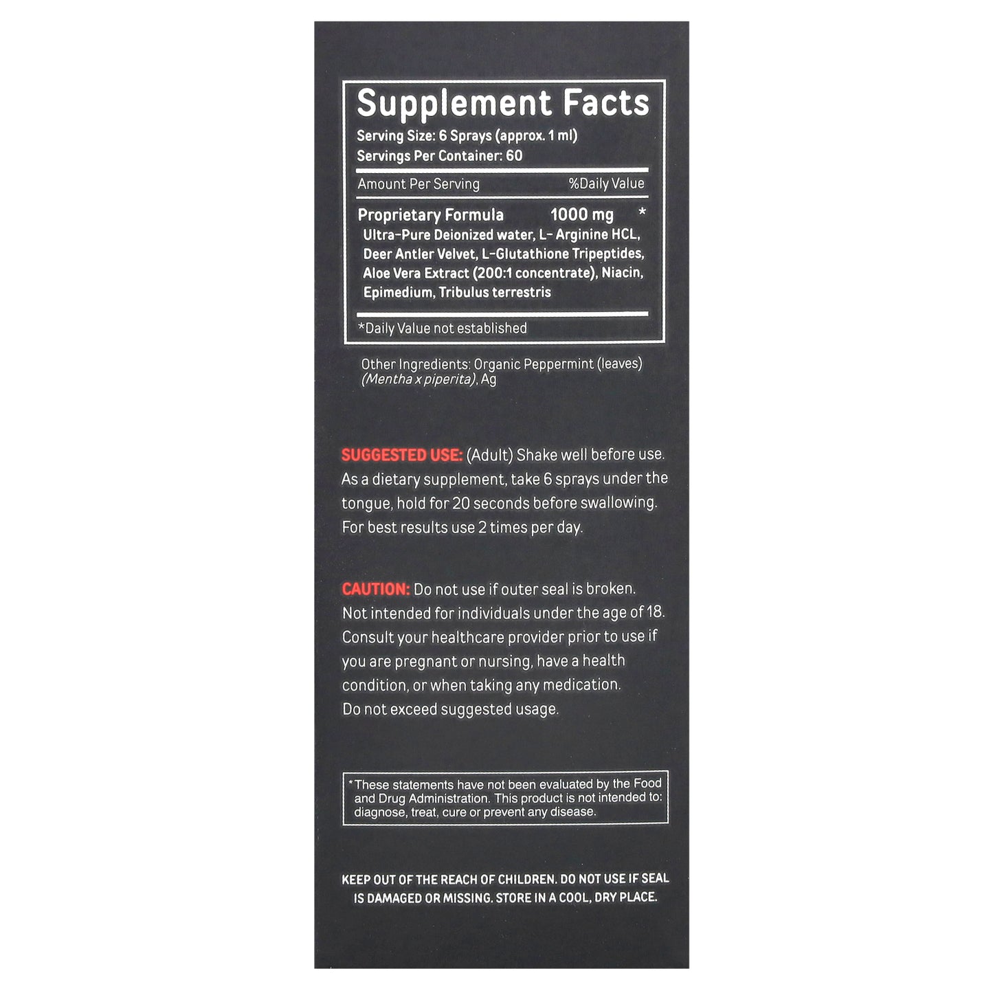 Bucked Up, Deer Antler Spray, Post Workout, 2 oz (60 ml)