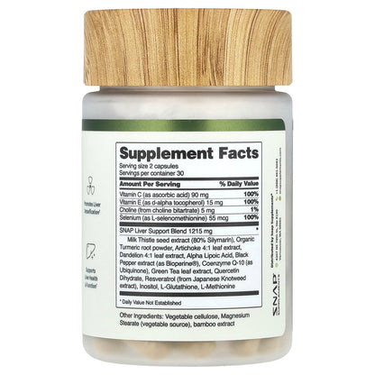Snap Supplements, Liver Health & Detox, 60 Capsules