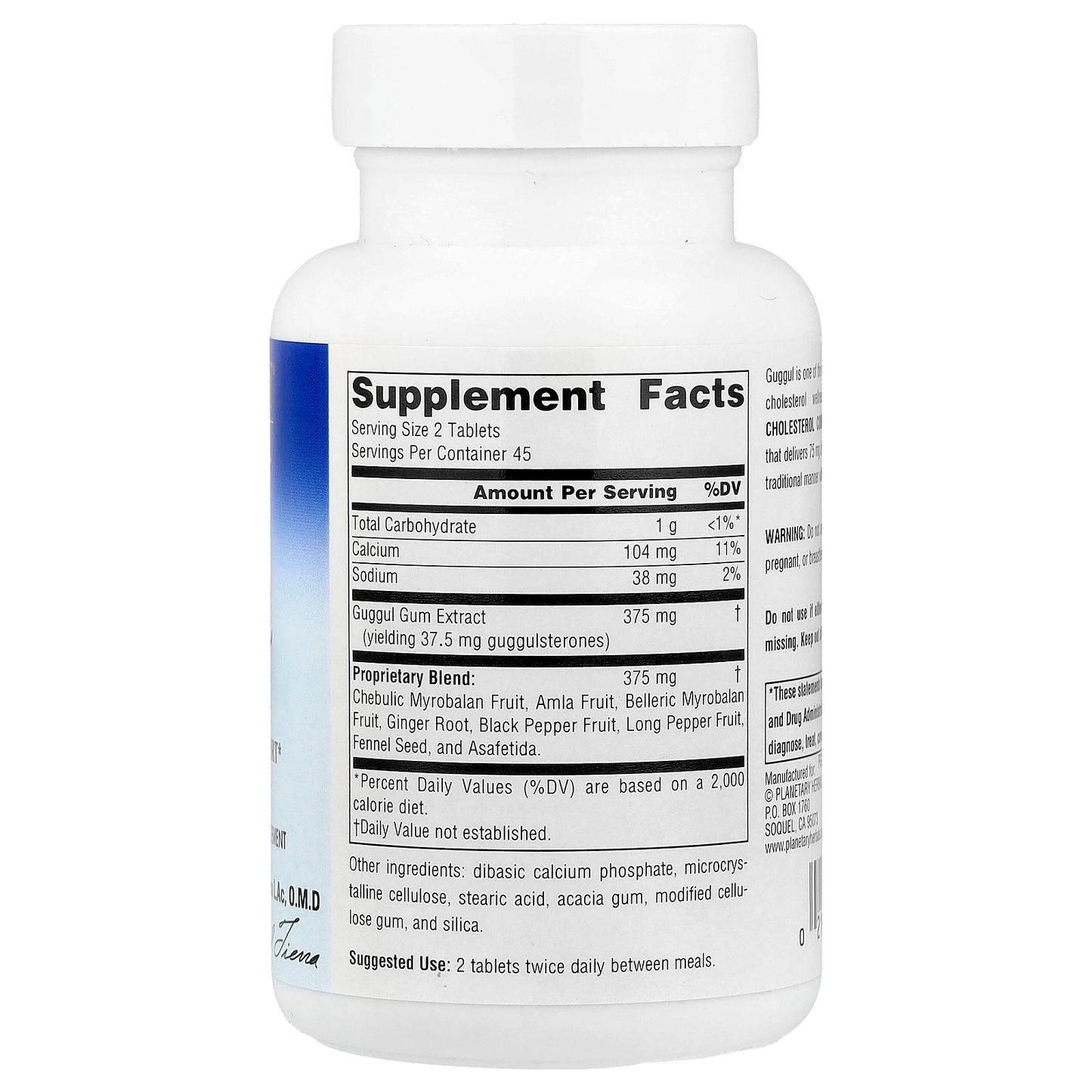 Planetary Herbals, Guggul Cholesterol Compound™, 90 Tablets