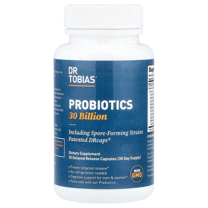 Dr. Tobias, Probiotics 30 Billion, 30 Delayed Release Capsules