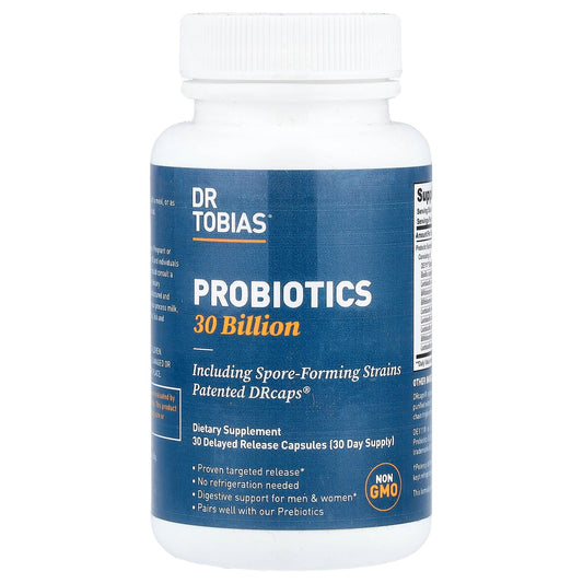 Dr. Tobias, Probiotics 30 Billion, 30 Delayed Release Capsules