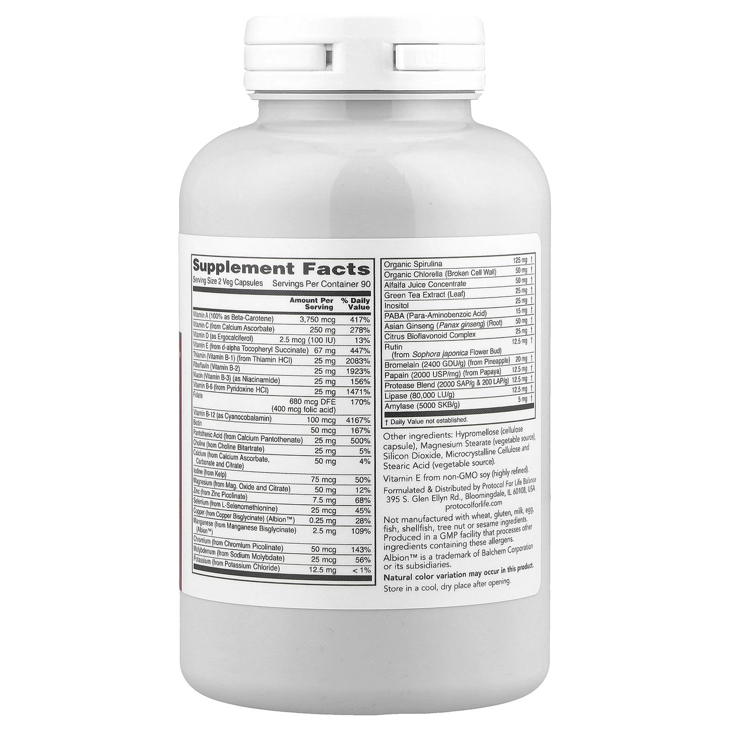 Protocol for Life Balance, Ortho Multi™ Greens, 180 Veg Capsules