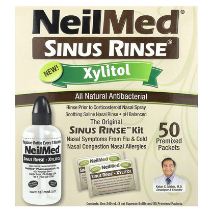 NeilMed, Sinus Rinse, Xylitol, Sinus Rinse Kit, 2 Piece Kit