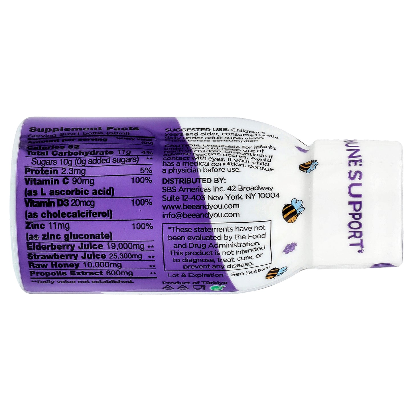 Bee & You, Kids Shot , 1.69 fl oz (50 ml)