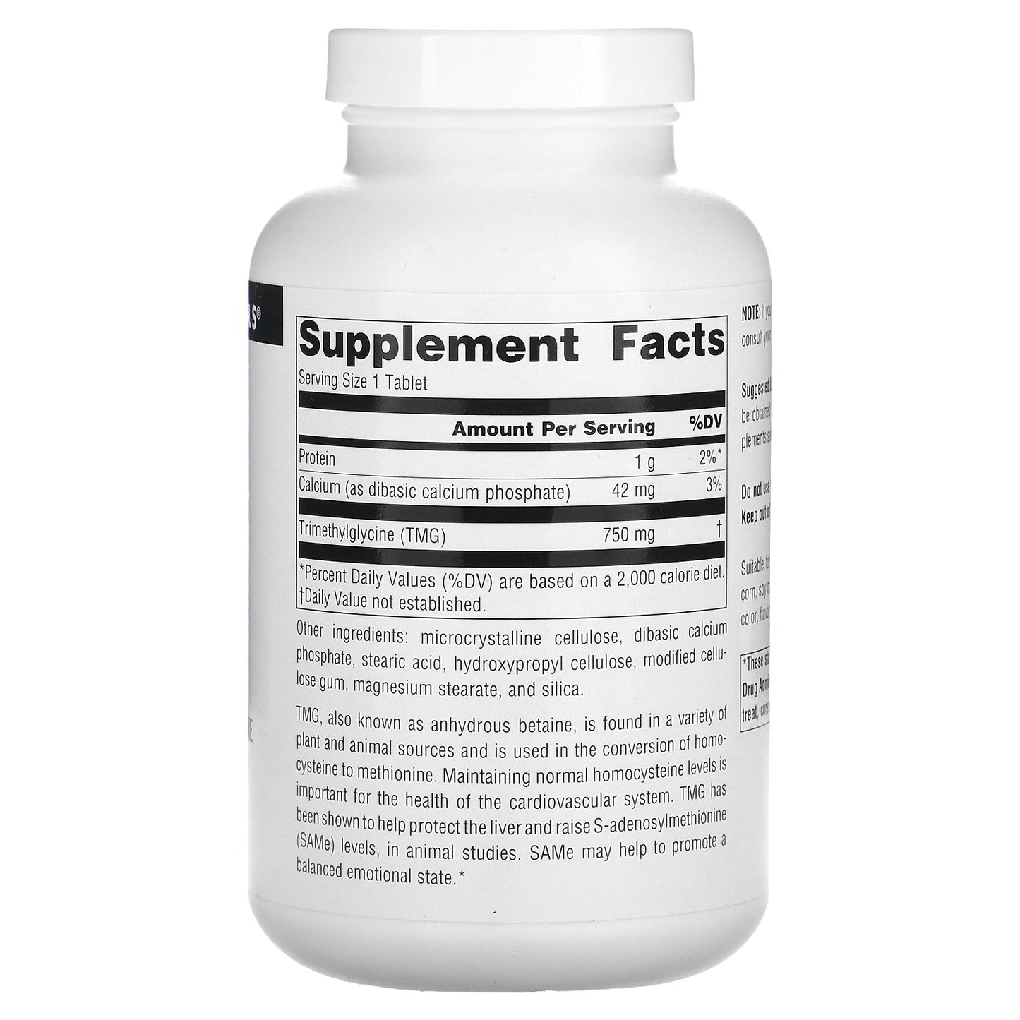 Source Naturals, TMG, 240 Tablets