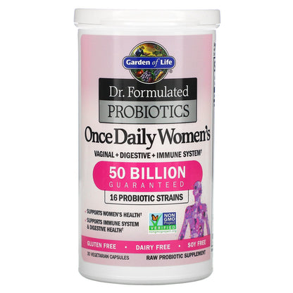 Garden of Life, Dr. Formulated Probiotics, Once Daily Women's, 50 Billion, 30 Vegetarian Capsules