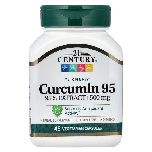 21st Century, Curcumin 95, 500 mg, 45 Vegetarian Capsules