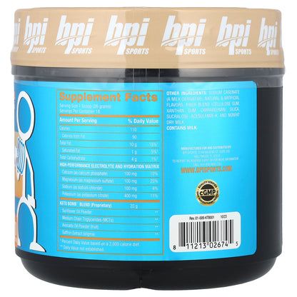 BPI Sports, Keto Bomb™, Keto Coffee Creamer, French Vanilla Latte, 1 lbs 0.5 oz (468 g)