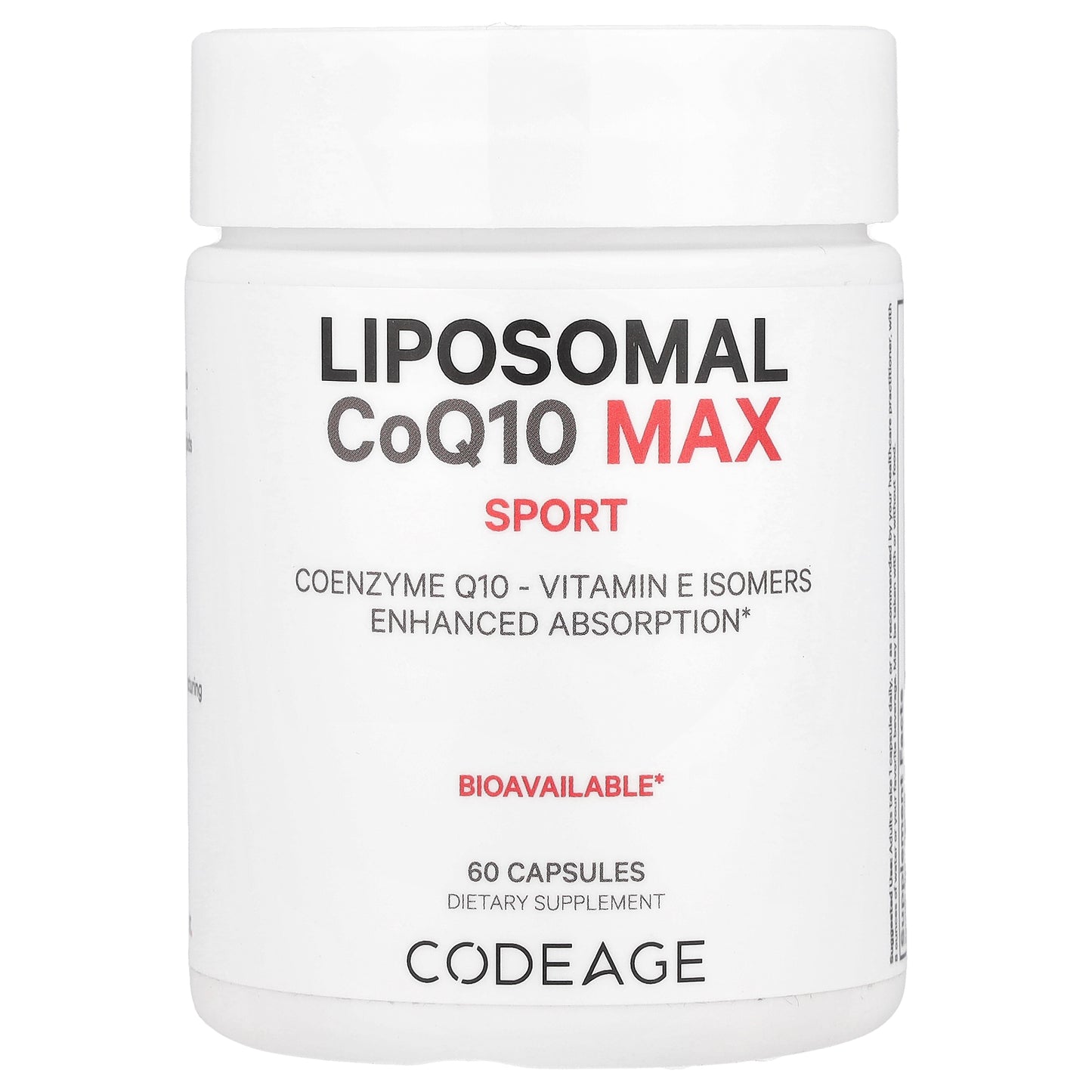 Codeage, Liposomal CoQ10 Max, Sport , 60 Capsules