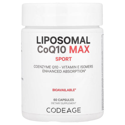 Codeage, Liposomal CoQ10 Max, Sport , 60 Capsules