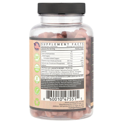 TruHeight, Growth Gummies, Multivitamin, For Ages 5+, Watermelon, 60 Gummies