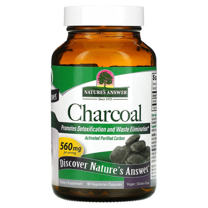 Nature's Answer, Charcoal, 90 Vegetarian Capsules (280 mg per Capsule)
