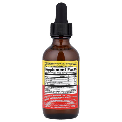 Nature's Life, Zinc Liquid Drops, Wild Cherry, 2 fl oz (59 ml)