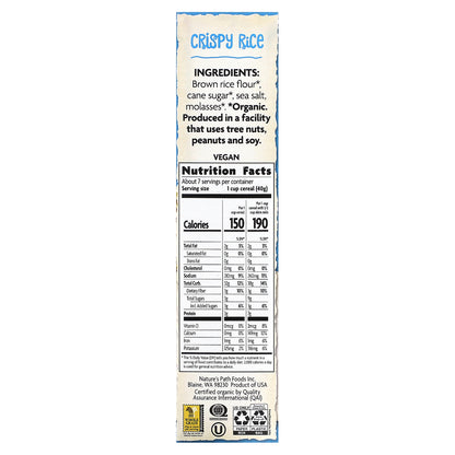 Nature's Path, Organic Crispy Rice Cereal, 10 oz (284 g)