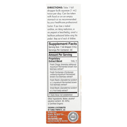 Host Defense, Mushrooms, Organic Breathe Extract, 1 fl oz (30 ml)